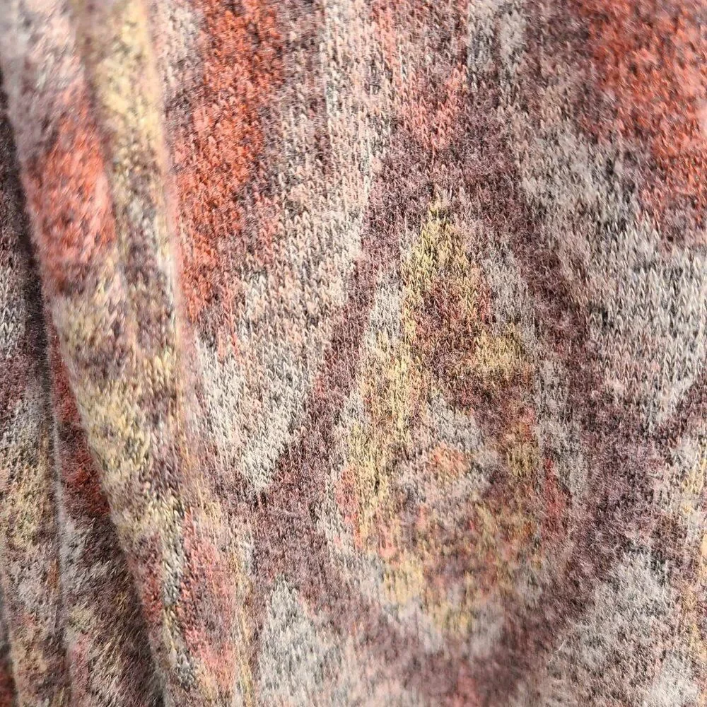 Maurices Brown Rust Tan Open Front Midi Sweater size XL BOHO